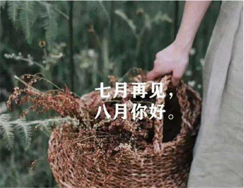 7月再見，8月你好