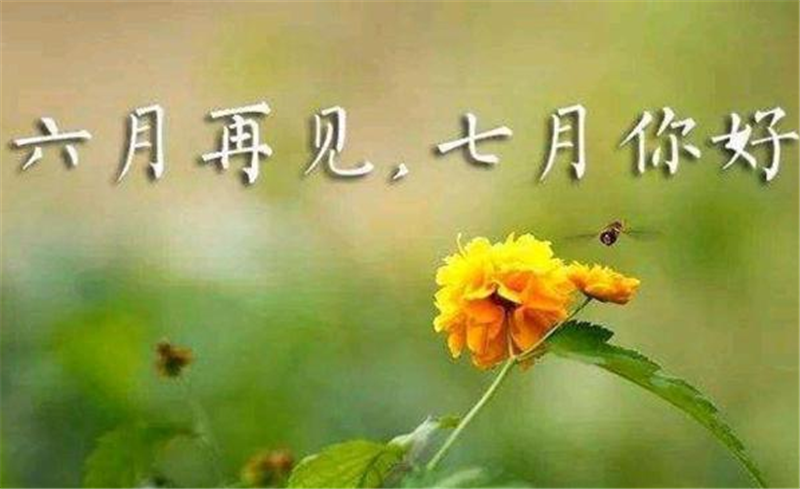六月再見、7月你好
